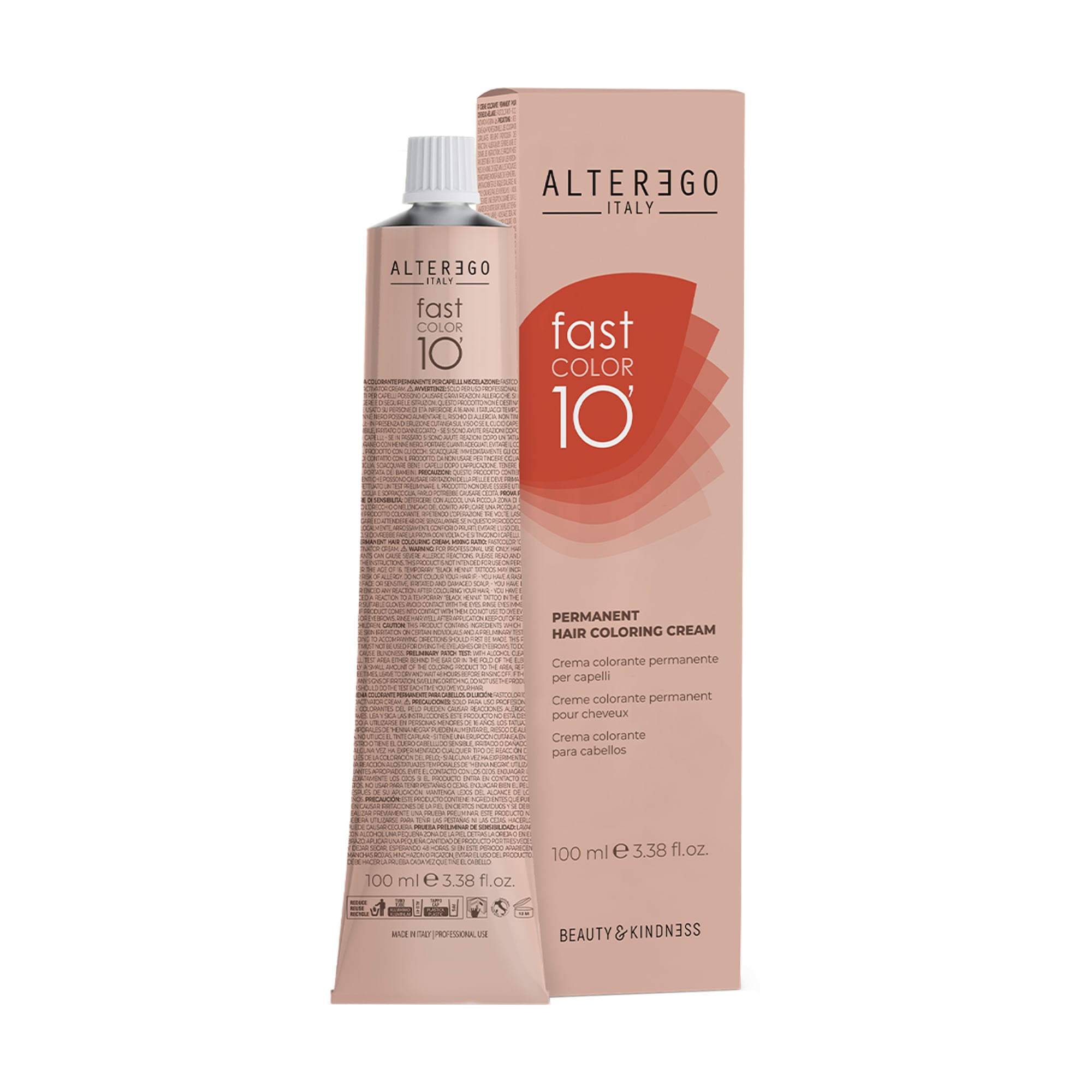 Уцінка! Перманентна крем-фарба для волосся Alter Ego Fast Color 10 Permanent Hair Coloring Cream 7/43, 100 мл